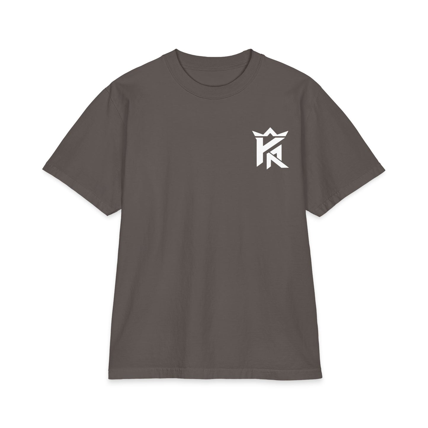 Angel Statue Graphic T‑Shirt — Retro Techno 'Forgive' Back Print