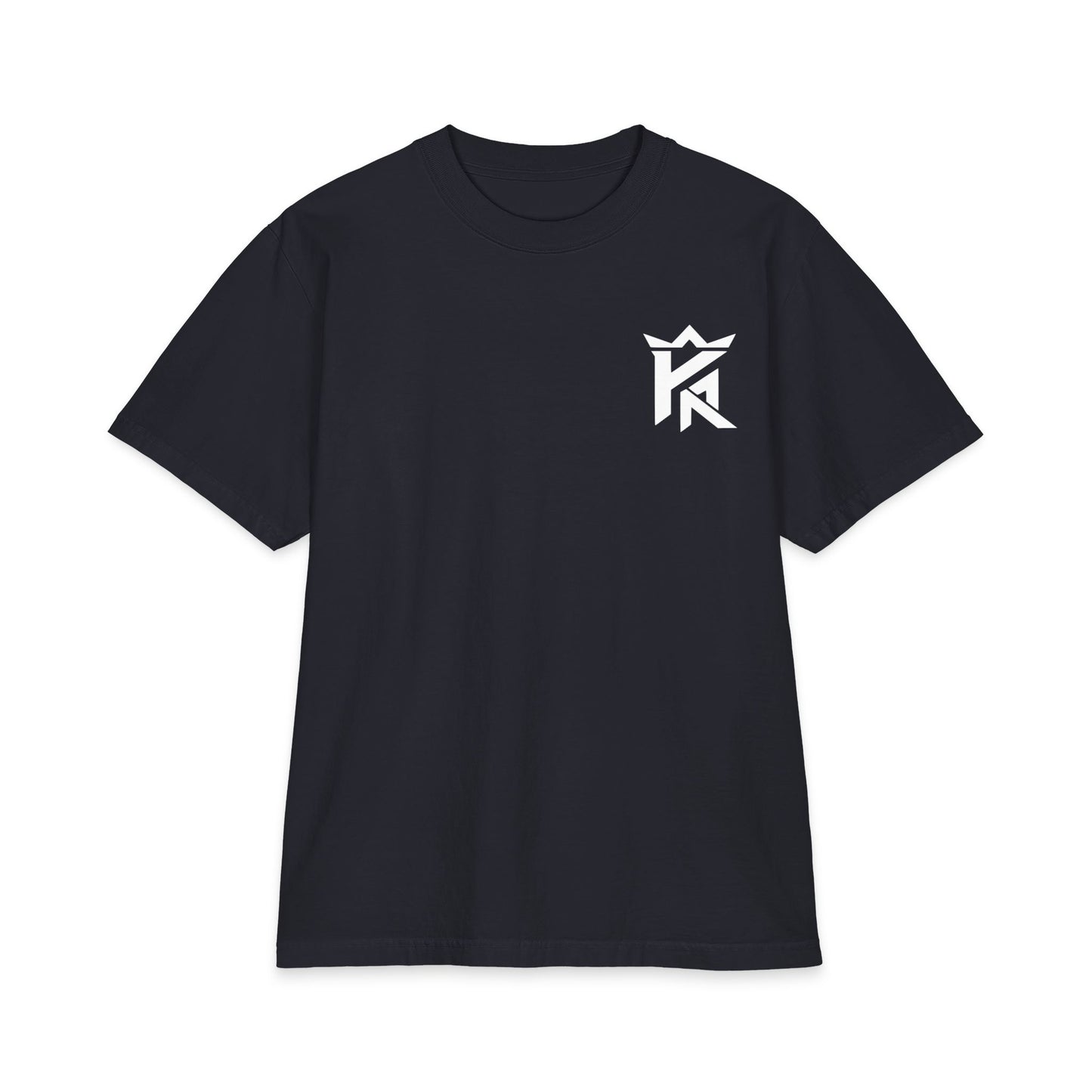Angel Statue Graphic T‑Shirt — Retro Techno 'Forgive' Back Print